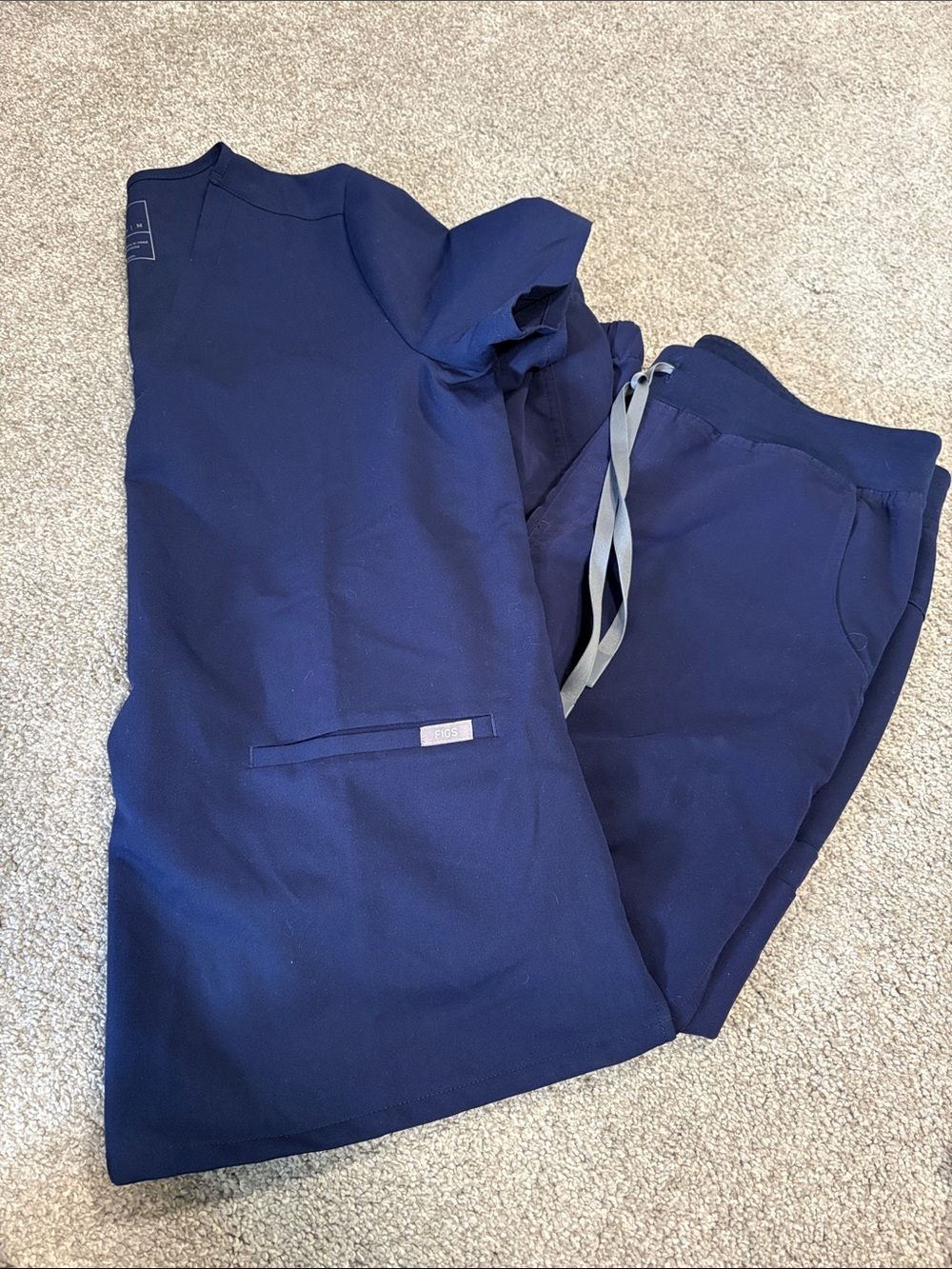 Figs Dark Blue Scrub Set